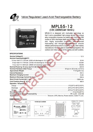 MPL55-12-B5 datasheet  